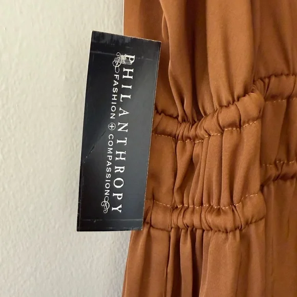 ee:some Camel V-Neck Jumpsuit - Picture 5 of 7